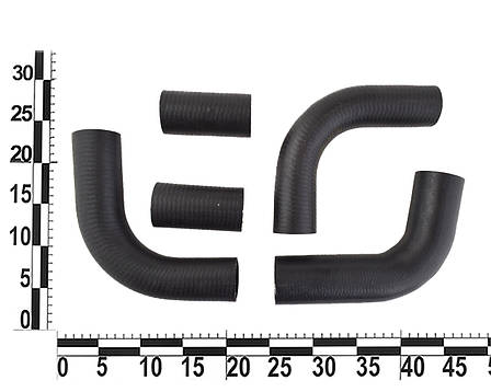 Патрубок радіатора ГАЗ 3110 дв. ЗМЗ 406 (к-т 5 шт)., фото 2
