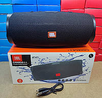 Колонка JBL Charge 4, портативная блютуз колонка 21,5см*9,5см с AUX, USB, SD, FM и Bluetooth Чёрная