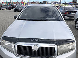 Дефлектор капоту, мухобойка Skoda Fabia з 1999-2006 р. в. VIP