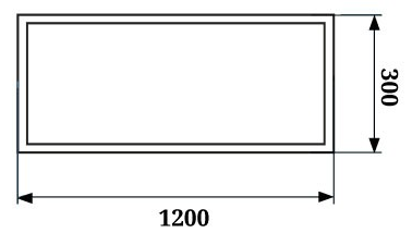 Панель светодиодная 36W SLIM1200х300мм фото