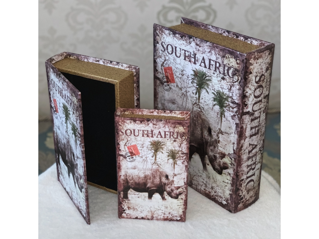 💙Книга-скринька, набір з 3 шт South Afric, фото 1