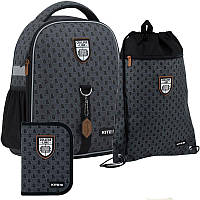 Школьный набор рюкзак+пенал+сумка для обуви Kite 555S College Line Boy (SET_K22-555S-6)