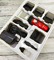 Профессиональная машинка для стрижки волос Geemy GM 6001 с запасным аккумулятором и насадками