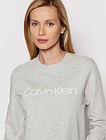Женский свитшот Calvin Klein, женский серый свитшот кельвин кляйн