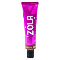 Перманентная краска для бровей с коллагеном Zola 02 тёпло коричневый