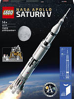 Конструктор LEGO Ideas Ракетно-космическая система НАСА «Сатурн-5-Аполлон» 1969 деталей Витрина!