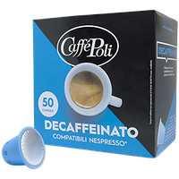 Кофе в капсулах Nespresso Caffe Poli Decaffeinato 50 шт Неспрессо Каффе Поли Без кофеина