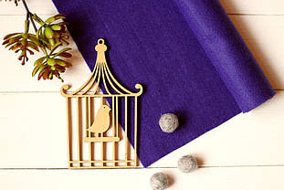 Китайський м'який фетр 1,5мм 100*90см, темно-фіолетовий