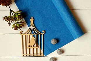 Китайський м'який фетр 1,5мм 100*90см, блакитний