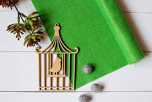 Китайський м'який фетр 1,5мм 100*90см, салатовий