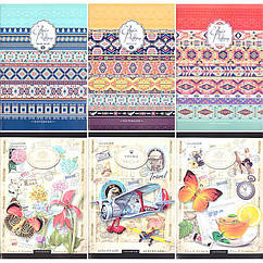 Блокнот В5 на скобі Мандарин 48арк в клітинку арт. 200651