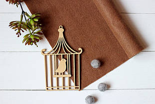 Китайський м'який фетр 1,5мм 100*90см, карамель