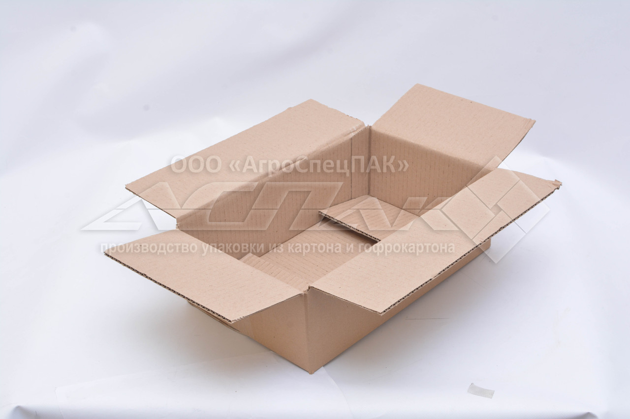 Картонні коробки 320 × 165 × 165 коричневі. Гофроящик чотириклапанний