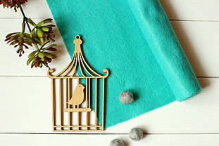 Китайський м'який фетр 1,5мм 100*90см, аквамарин