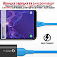 Кабель Promate PowerBeam-C USB/USB Type-C 2А 1.2 м Blue (Уцінка) (ch_powerbeam-c.blue), фото 2