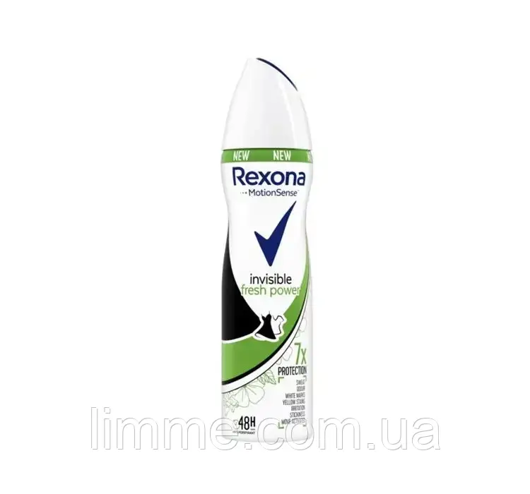 Дезодорант аерозольний жіночий Rexona Invisible Fresh Power 150 мл.