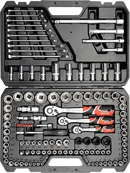 Набір інструментів універсальний YATO 1/4" 3/8" І 1/2" 120 ШТ YT-38801