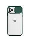 Чохол накладка TPU Camshield Matte з кришкою на камеру для iPhone 12 Pro Max' Green, фото 2