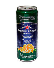 Безалкогольний газований напій Sanpellegrino Naturali Aranciata Amara, 330 мл