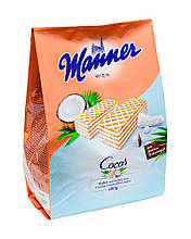 Вафлі Manner Cocos з кокосовим прошарком, 400 г