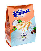 Вафлі Manner Cocos з кокосовим прошарком, 400 г