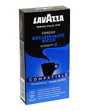 Кава в капсулах LAVAZZA DECAFFEINATO RICCO Nespresso, 10 шт.