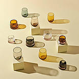 Набір склянок для води 4шт Colored amber 440мл Nude Glass, фото 6
