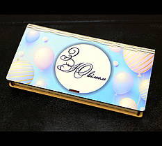 Дерев'яний Конверт для Грошей, Подарункова Коробка для Грошей 19х10 см Кольорова Купюрниця Скринька з Дерева