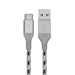 Кабель Promate uniLink-CAM USB - USB Type-C 1.2 м Grey (Уцінка) (ch_unilink-cam.grey)