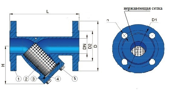 Фильтр осадочный фланцевый (імп.) DN 200 - фото 2 - id-p1674228701