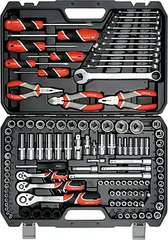 Набір інструментів універсальний YATO 129 ПРЕДМЕТІВ YT-38881