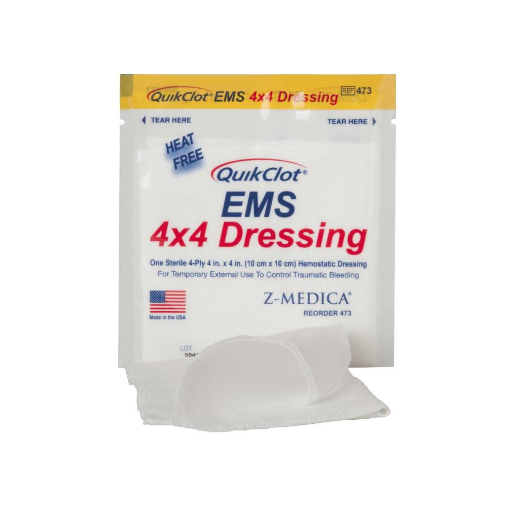 Гемостатична серветка QuikClot Hemostatiс Dressing 4х4