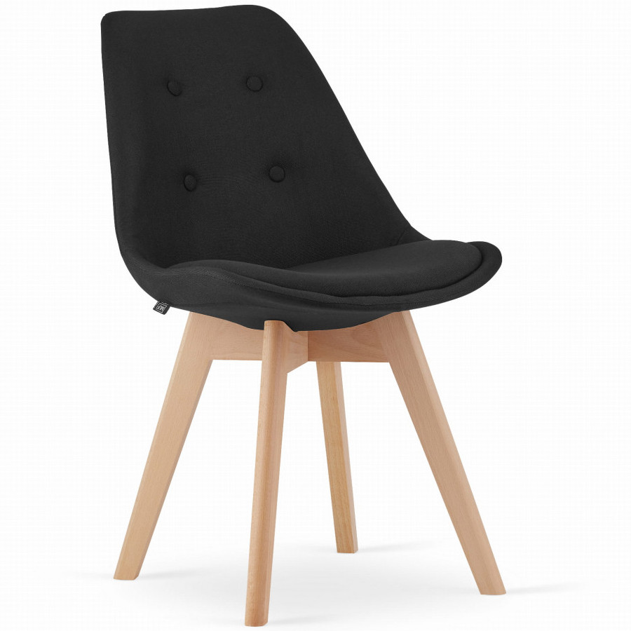 Стул Just Sit NORI до 120 кг. Чорний. Стул для їдальні, вітальні і кабінету.