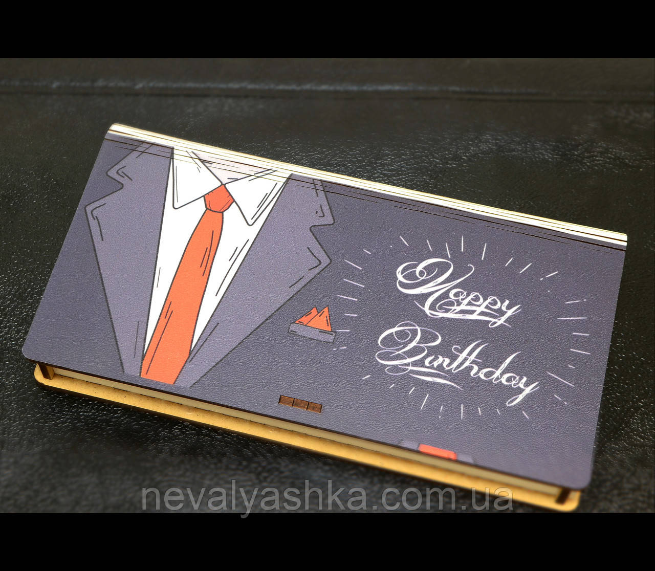 Деревянный Конверт для Денег, Подарочная Коробка для Денег 19х10 См ...