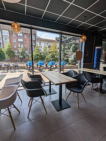 Прямокутні столи з масиву ясена, Опора Серія 1