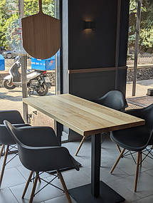 Прямокутні столи з масиву ясена, Опора Серія 1