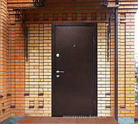 Двері вхідні, металеві. ПУ-08 Дуб золотий, фото 4