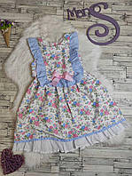 Детское платье C.Babyferr для девочки сарафан с оборками цветочный принт Размер 140