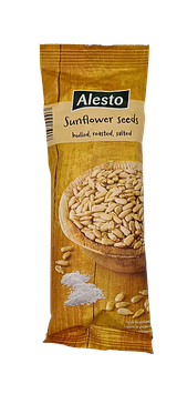 Насіння з сіллю Alesto Sunflower seeds 100 г, 36шт/ящ