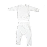 Костюм детский велюровый кофта и штаны Twins, материал хлопковый велюр 100%, размер 62 см., беж светлый