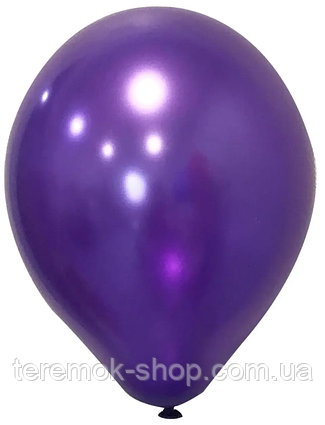 Кулі повітряні металік фіолетовий 10" 26 см Balonevi Туреччина 5 шт.