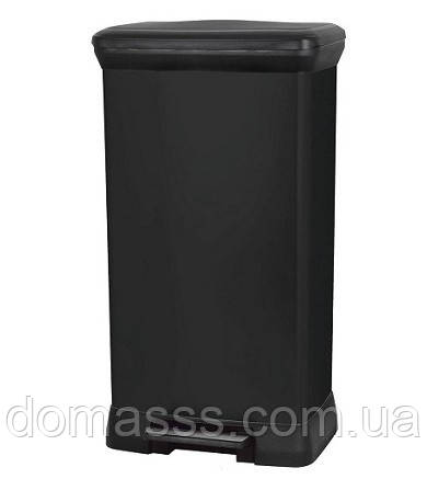 50L Контейнер для сміття "DECO BIN" чорний
