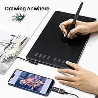 Графічний планшет Huion Inspiroy H950P, для малювання ретуші Black