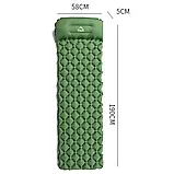 Widesea надувний килимок матрац туристичний з подушкою в намет - Зелений, фото 3