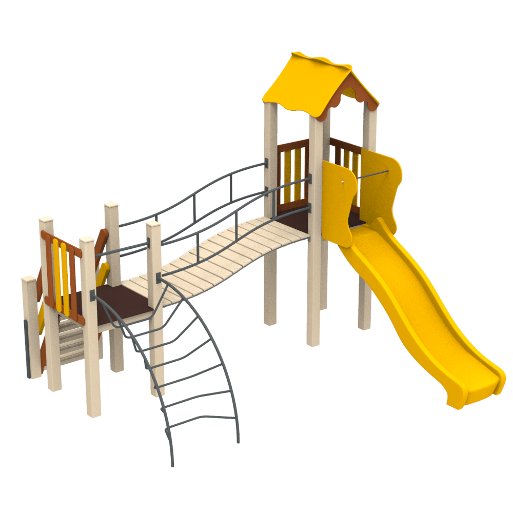 Дитячий ігровий комплекс Місяць, гірка пластикова 90 см (Kidigo ТМ)