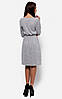 Ангорове жіноче плаття-міді, сіре, фото 4