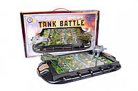 Детская пластиковая настольная игра "Танковые баталии" Технок, мальчику от 5 лет, 8 танков, зеленая