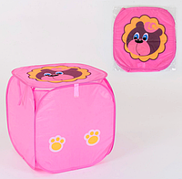 Кошик для іграшок, кольор рожевий, розмір 45х46см, в пакеті