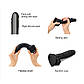 Фалоімітатор з ефектом рухомої шкіри Strap-On-Me Sliding Skin Realistic Dildo Black - XXL, 20,8х4,6 см., фото 5