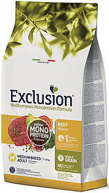Exclusion Adult Beef Medium Breed корм для дорослих собак середніх порід із яловичиною 12 кг
